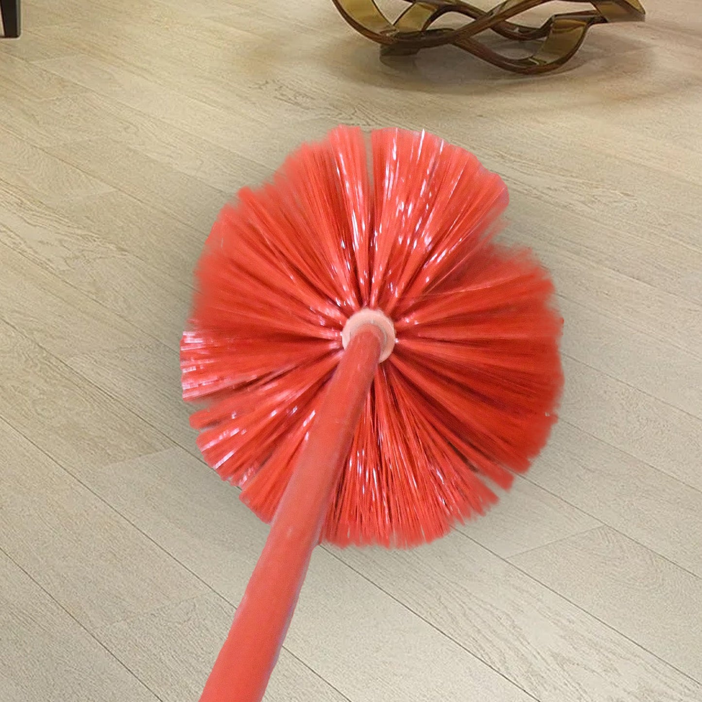 Cobweb Brush With Metal Strong Long Extendable Handle for Dusting, Ceiling Cobweb Cleaning, Brush for Lights, Fans & Webs Cleaning for Home / Kitchen (90 Inch / MOQ :- 6 Pc) - Springkart 