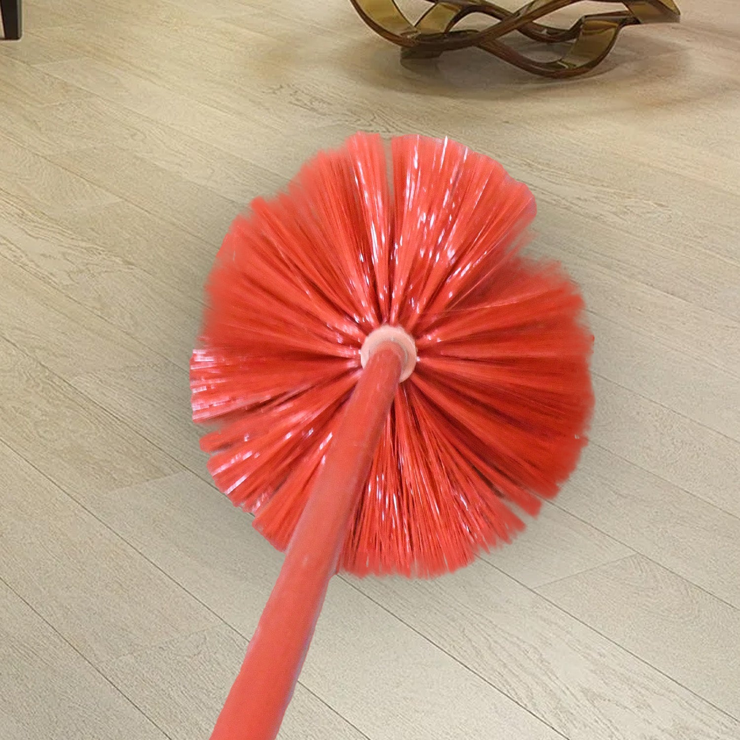 Cobweb Brush With Metal Strong Long Extendable Handle for Dusting, Ceiling Cobweb Cleaning, Brush for Lights, Fans & Webs Cleaning for Home / Kitchen (90 Inch / MOQ :- 6 Pc) - Springkart 