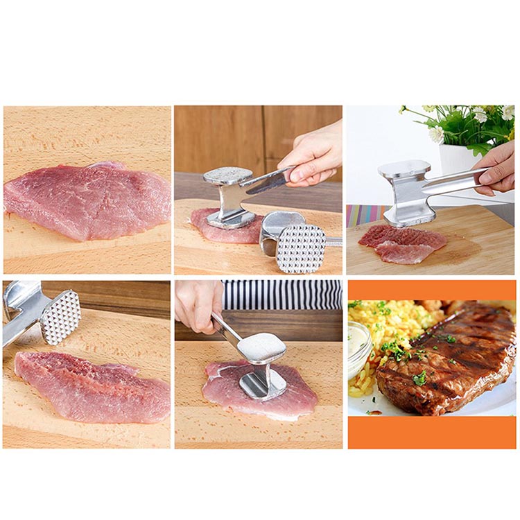 Professional Two Sided Beef / Meat Hammer Tenderizer - Springkart 