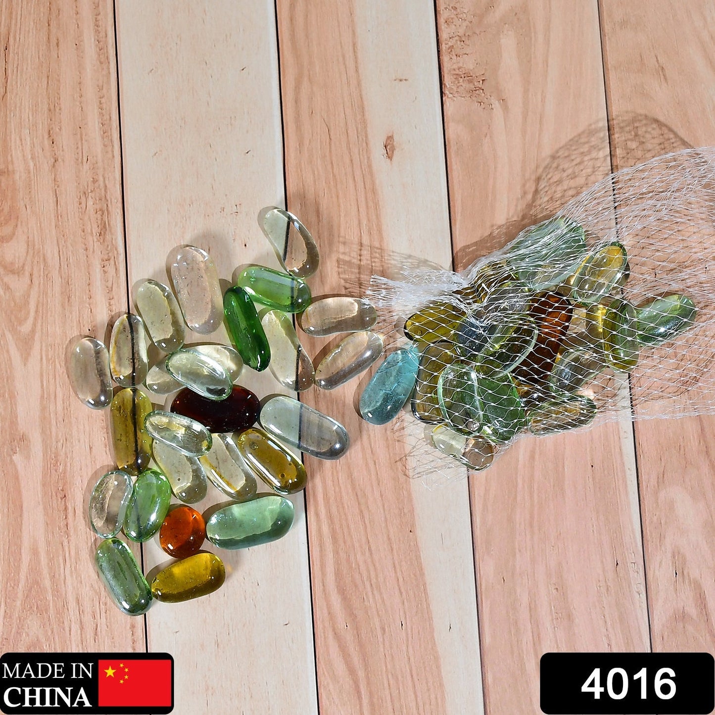 Glass Gem Stone, Flat Round Marbles Pebbles for Vase Fillers, Attractive pebbles for Aquarium Fish Tank. - Springkart 