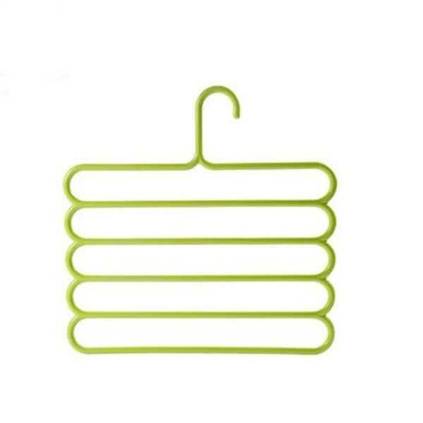 5 in 1 Multipurpose Plastic Hanger, Assorted (5-Layer) - Springkart 