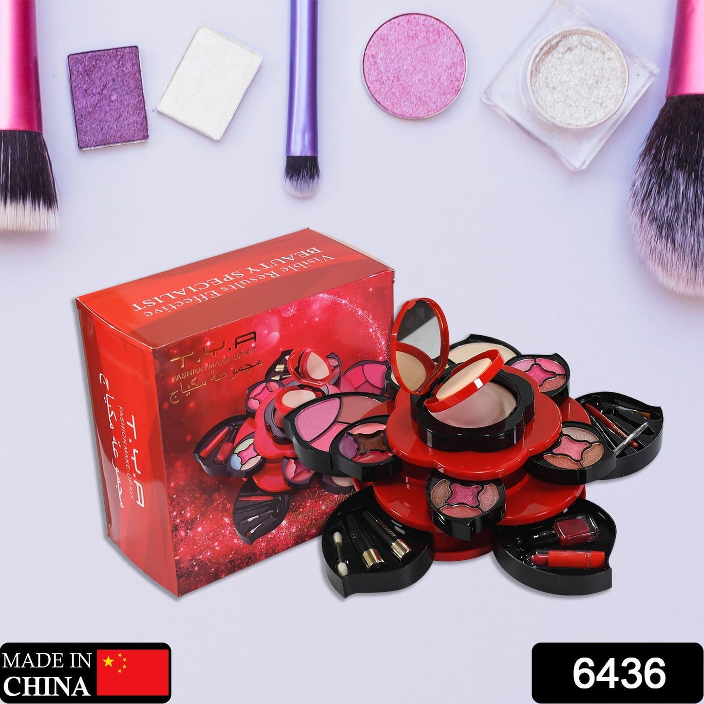 All in One Makeup Kit for Teens Flower Palette for Girls 3 Tier Cosplay - Springkart 