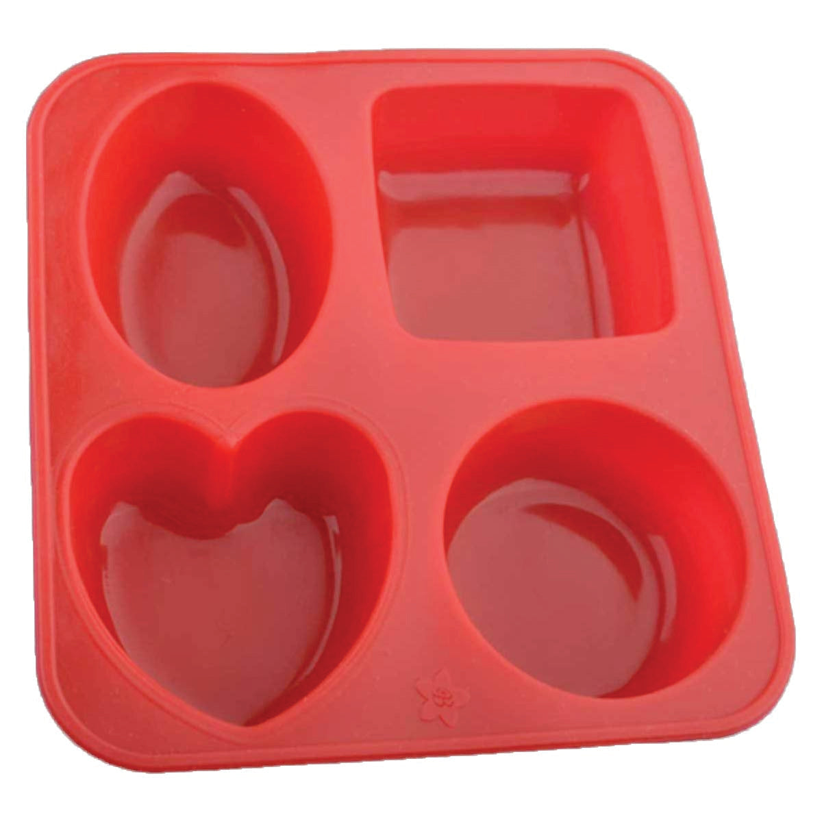 Silicone Circle, Square, Oval and Heart Shape Soap And Mini Cake Making Mould - Springkart 