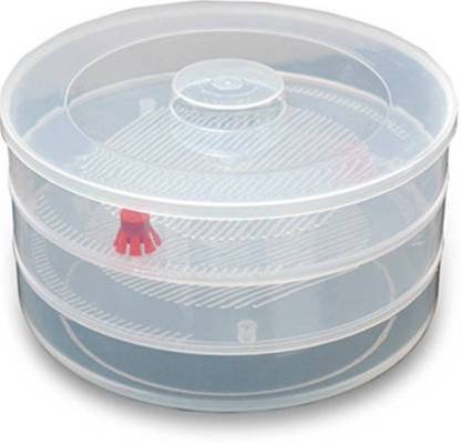 Plastic 3 Compartment Sprout Maker, White - Springkart 