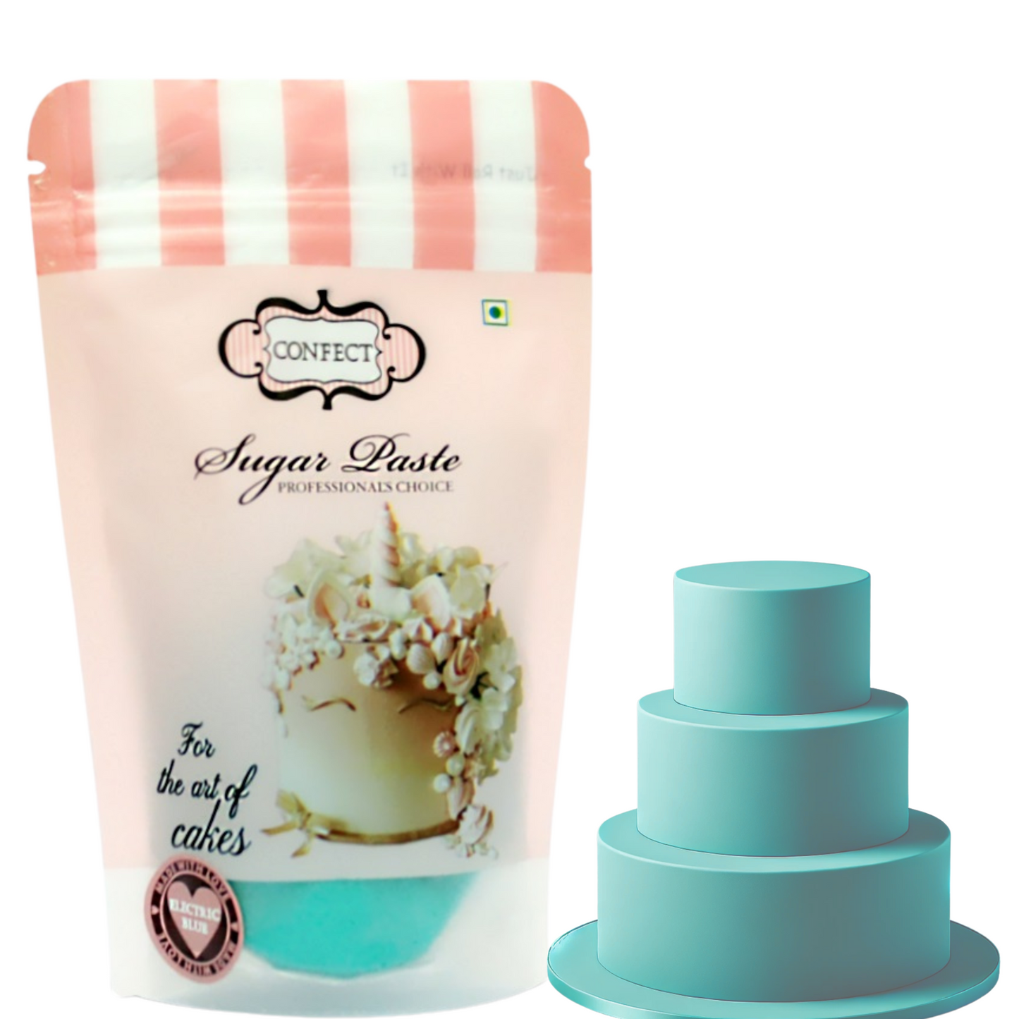 Electric Blue Fondant | Edible Sugarpaste 250 Gm