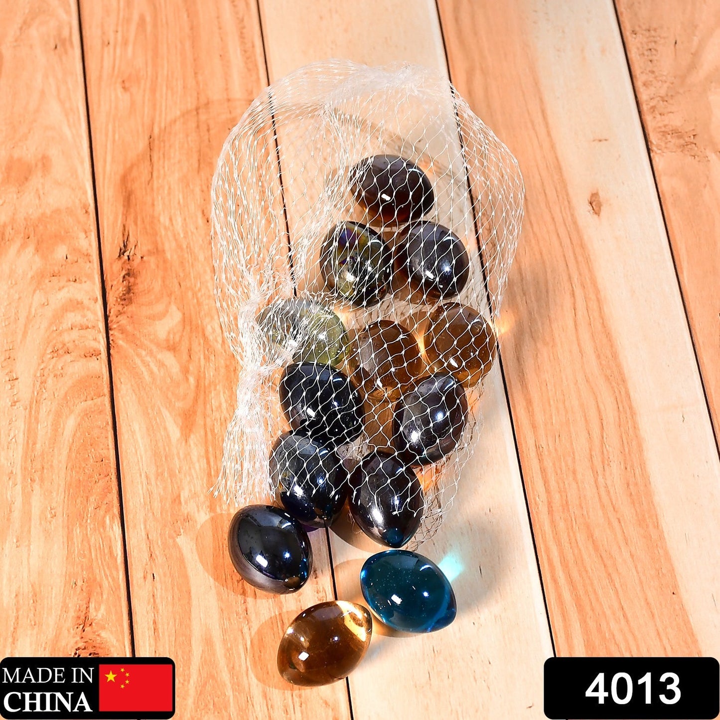 Glass Gem Stone, Flat Round Marbles Pebbles for Vase Fillers, Attractive pebbles for Aquarium Fish Tank. - Springkart 