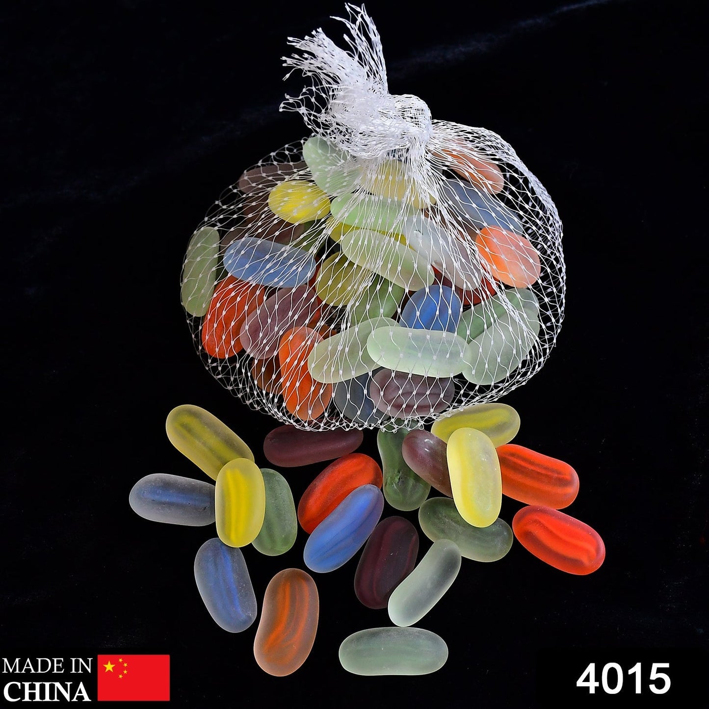 Glass Gem Stone, Flat Round Marbles Pebbles for Vase Fillers, Attractive pebbles for Aquarium Fish Tank. - Springkart 