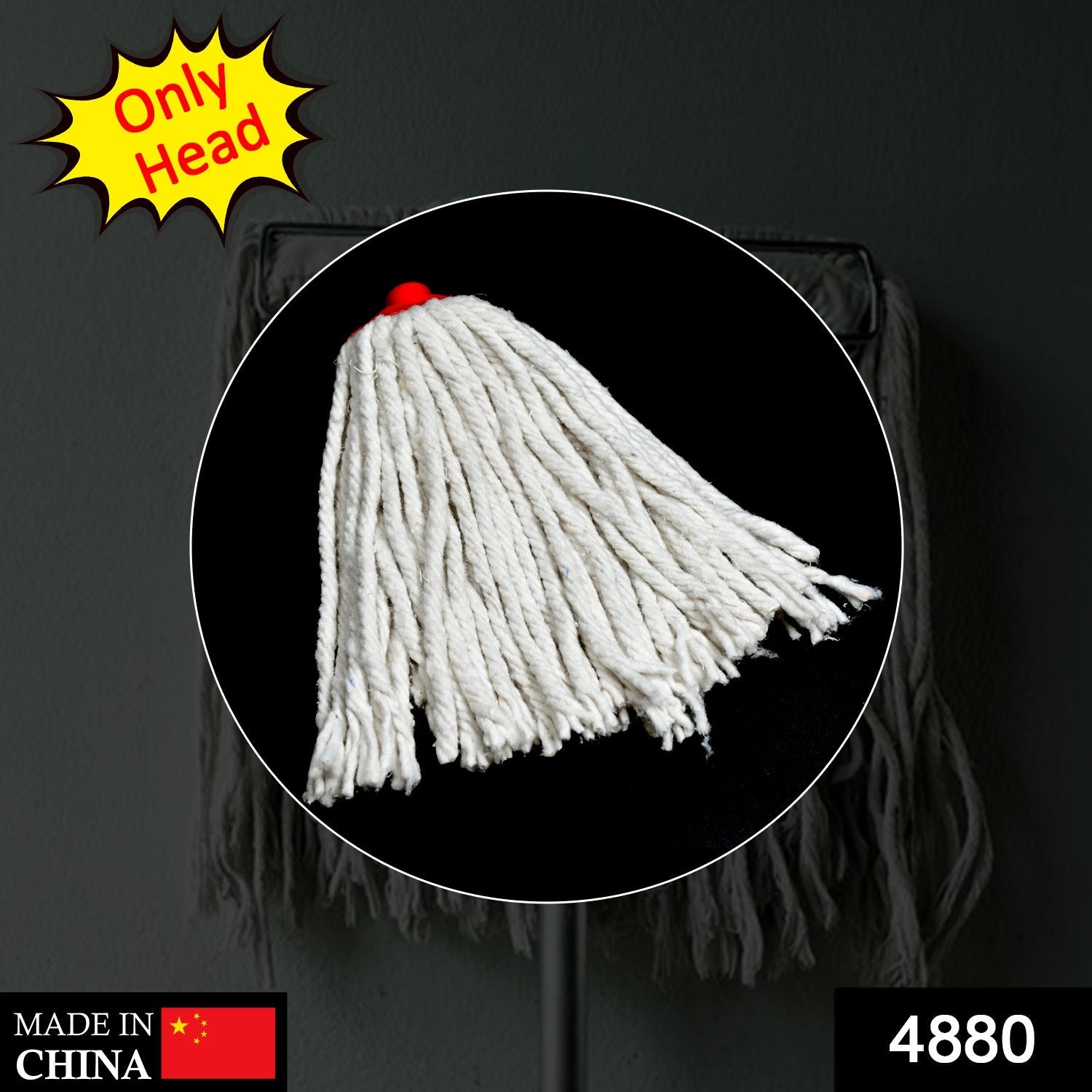 Cleaning Mop Head Used for Cleaning Dusty and Wet Floor Surfaces and Tiles. (Only Head) - Springkart 