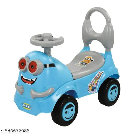 Aedee Kids Pull and Push On Car for Baby's with Backrest, Baamboozle Print Ideal for Boys and Girls