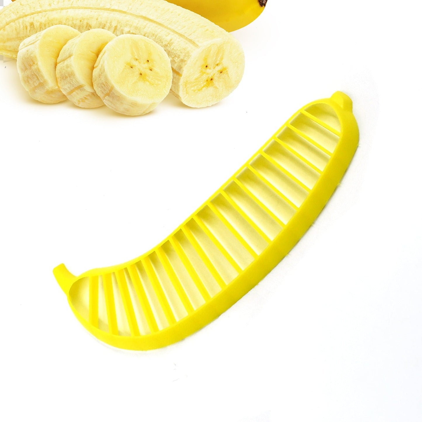 Banana Slicer- Perfect for Fruit Salads Handle Plastic Banana Fruit Slicer Cutter Chopper - Springkart 