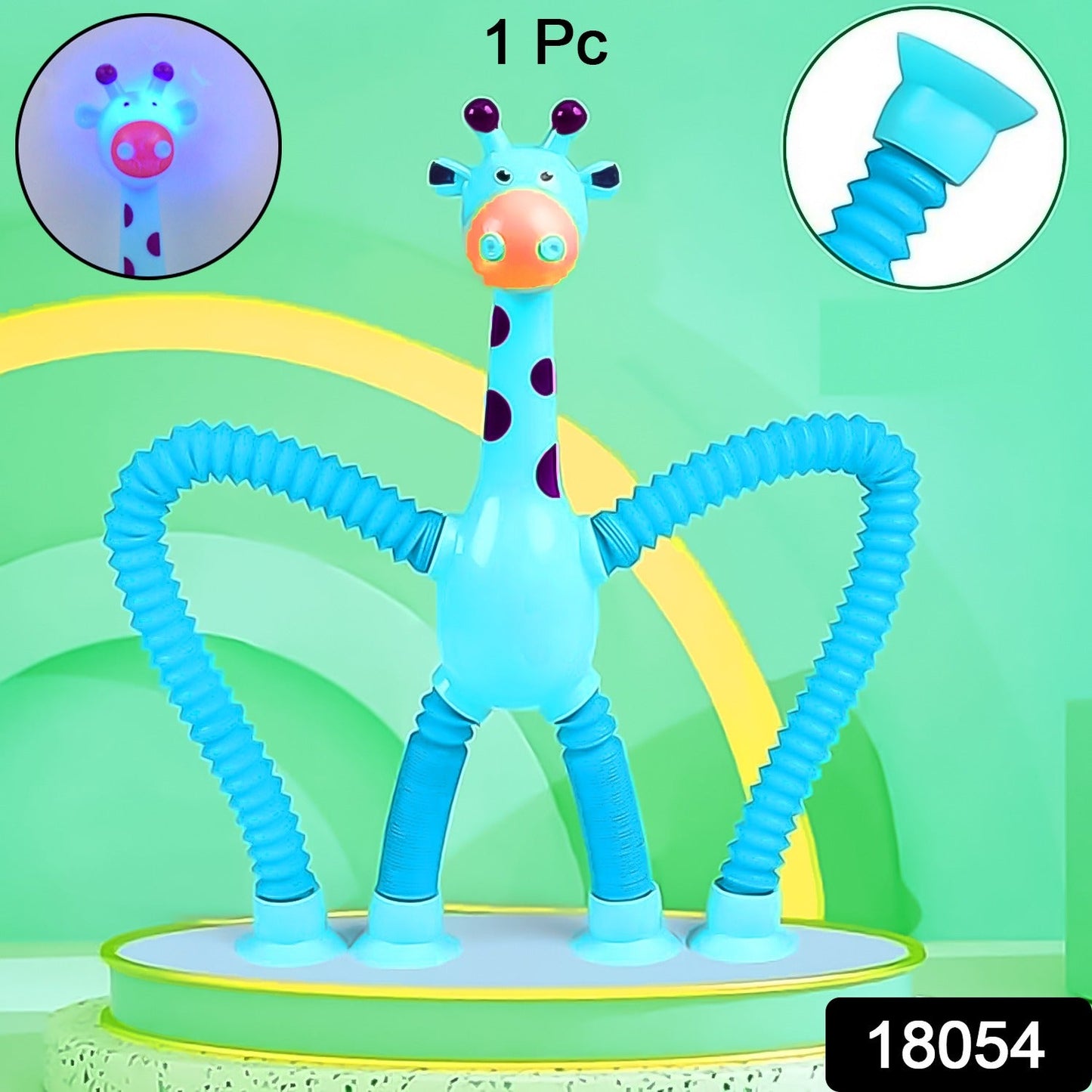 LED Giraffe Telescopic Suction Cup Toys (1 Pc) - Springkart 