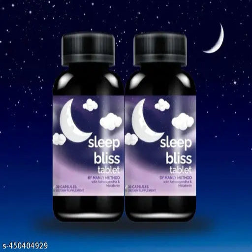 Neend ki goli sleeping pills tablet -Natural Rest and Relaxation: An Ayurvedic Approach to Better Sleep-  bliss Capsules Pck2 (60 Capsules)