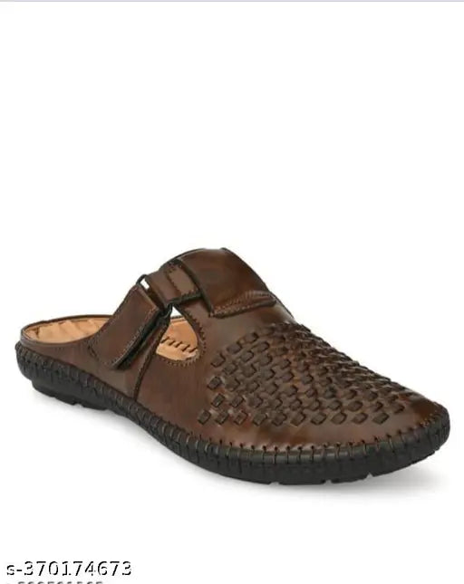 Martin Scott Italian fashion Stylish Sandal for Mens-Brown