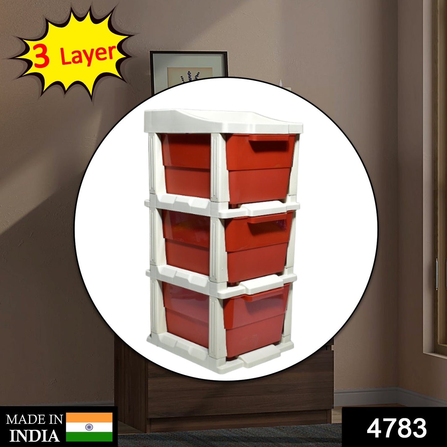 Multi-Purpose Anti-Slip 3 Layer Modular Drawer Storage System - Springkart 