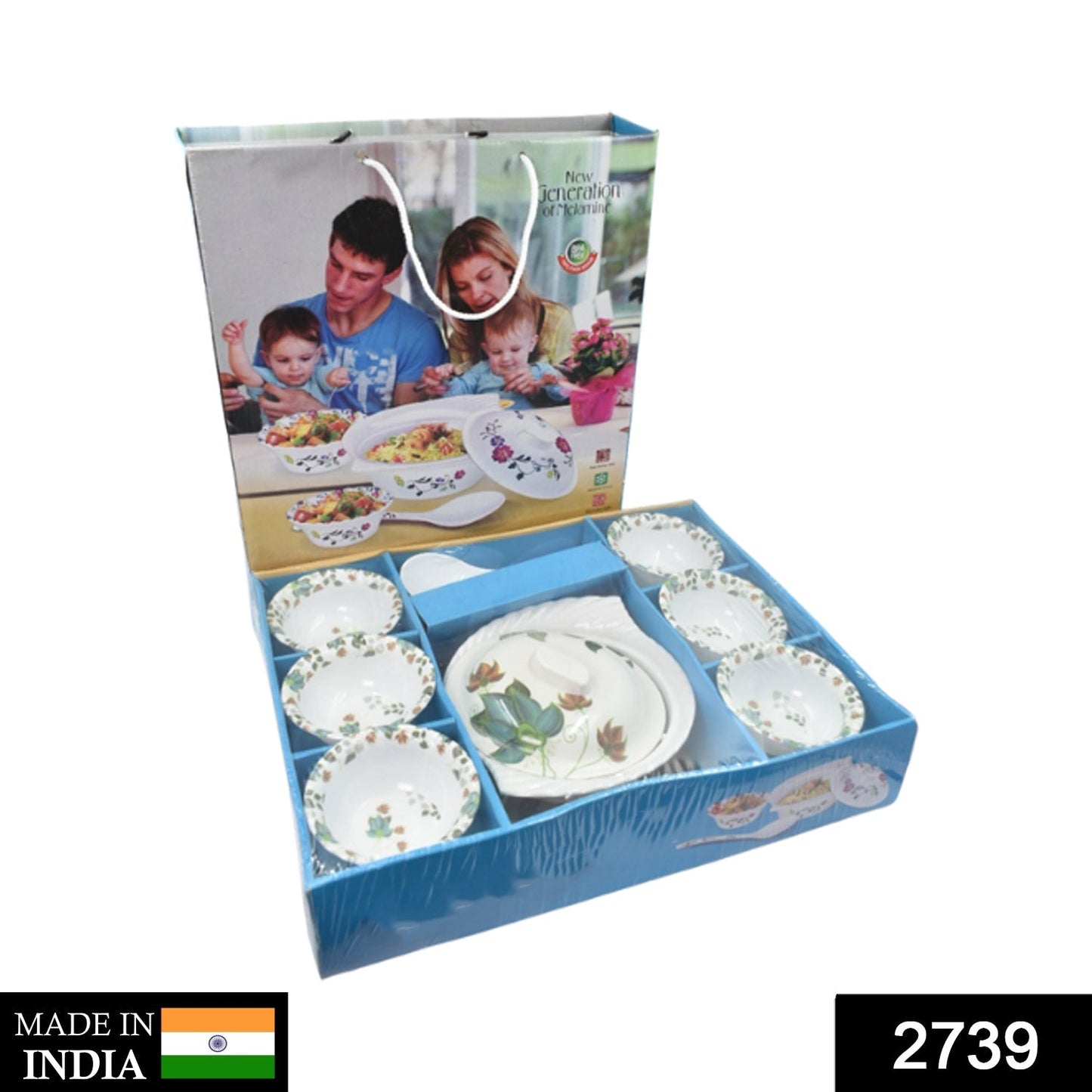 9 Pc Pudding Set used as a cutlery set for serving food purposes and sweet dishes and all in all kinds of household and official places etc. - Springkart 