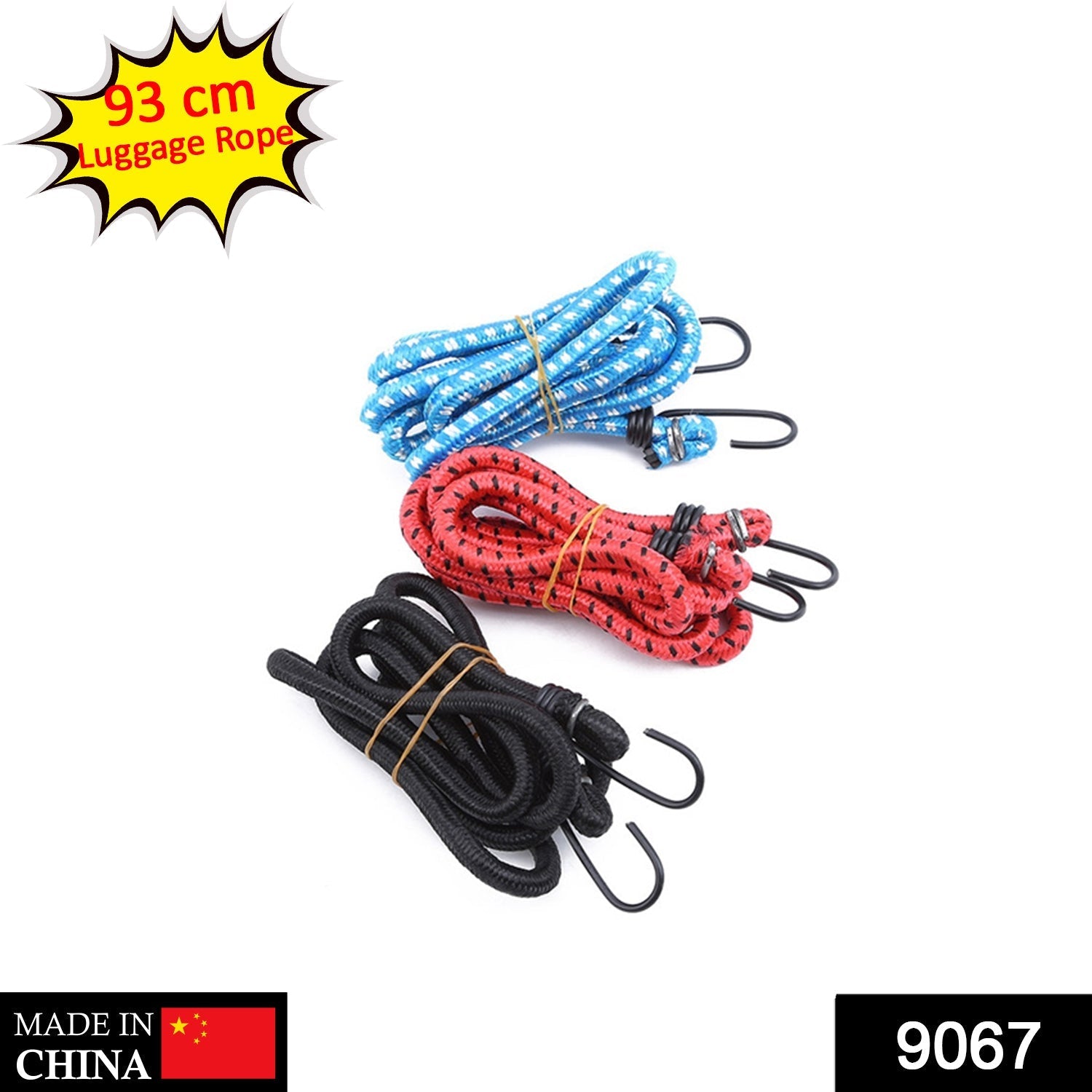 High Strength Elastic Bungee, Shock Cord Cables, Luggage Tying Rope with Hooks - Springkart 