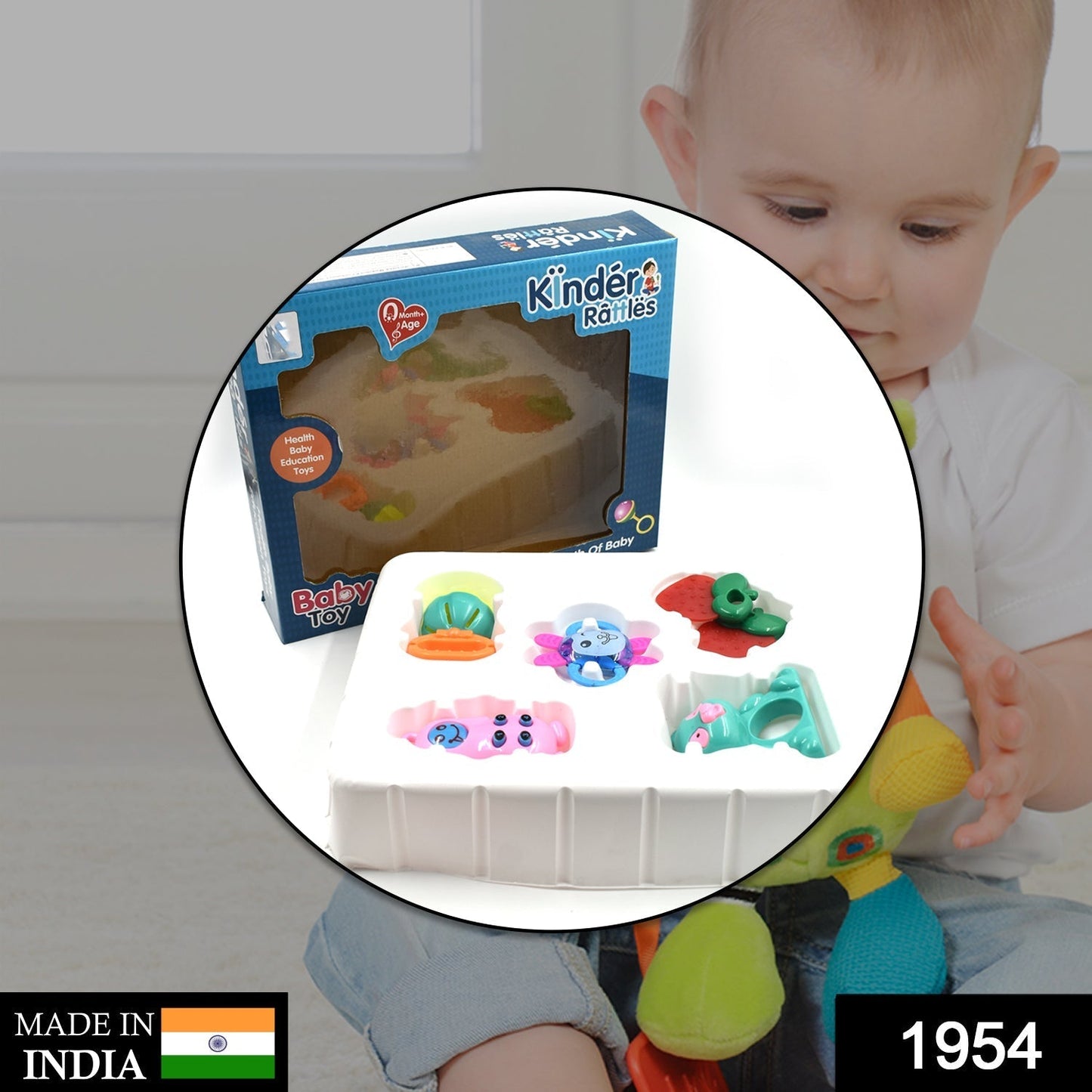 AT54 Rattles Baby Toy and game for kids and babies for playing and enjoying purposes. - Springkart 