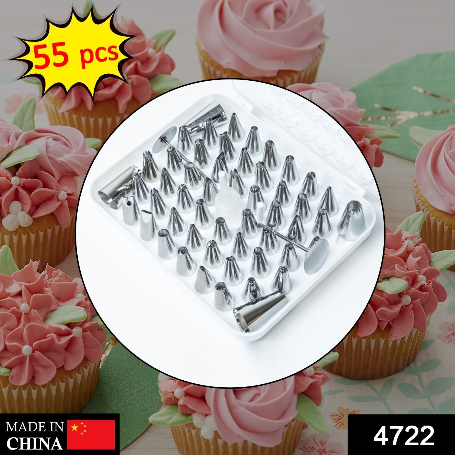 Cake Nozzle Set for Pastry Decorations (55-Piece) - Springkart 
