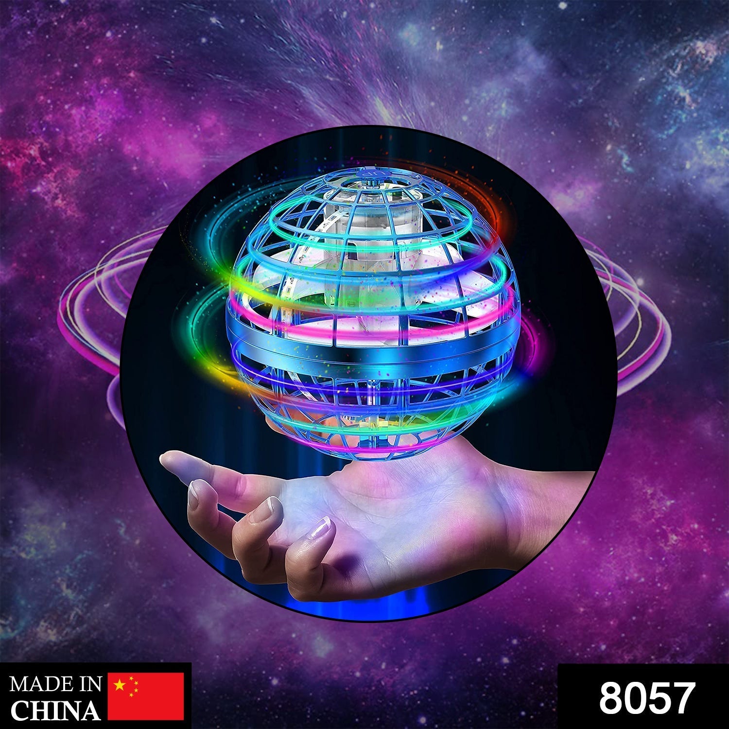 Flying Ball Toys, USB Rechargeable Built-in RGB Lights 360°Rotating Magic Controller, Flying Orb Ball Boomerang Mini Pro Spinner Blastoise Toys - Springkart 