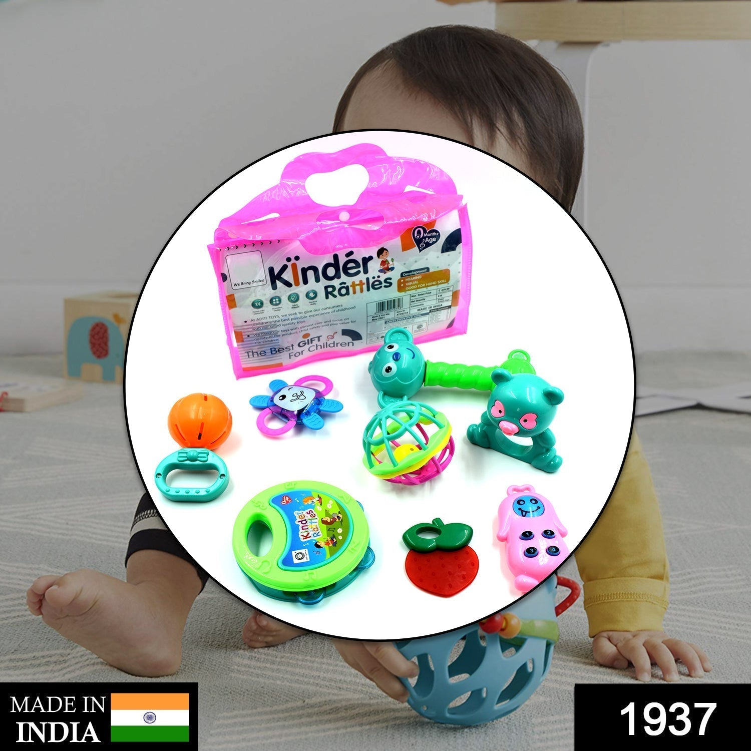 AT37 Rattles Baby Toy and game for kids for playing and enjoying purposes. - Springkart 