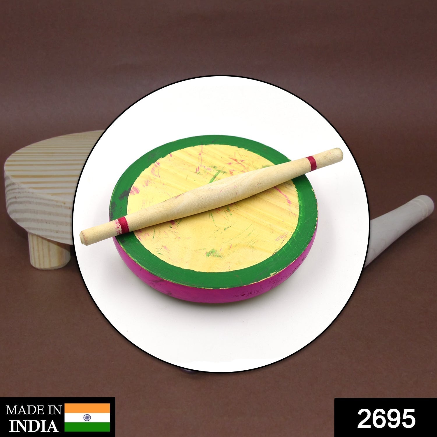 Kids Chakla Belan Set used in all kinds of household places by kids and children’s for playing purposes etc. - Springkart 