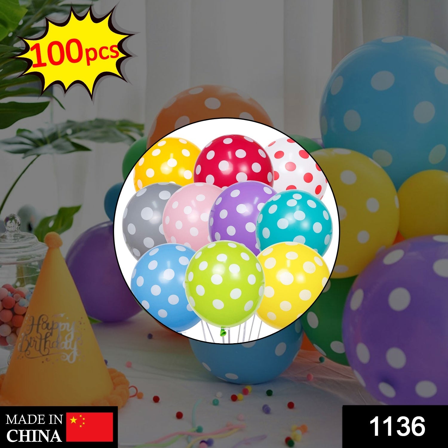 Balloon Pack for Birthday Party Decoration & Occasions (100pack) - Springkart 