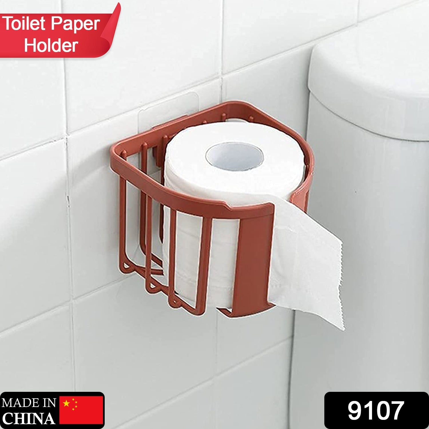 Stylish toilet paper holder designed for easy access.