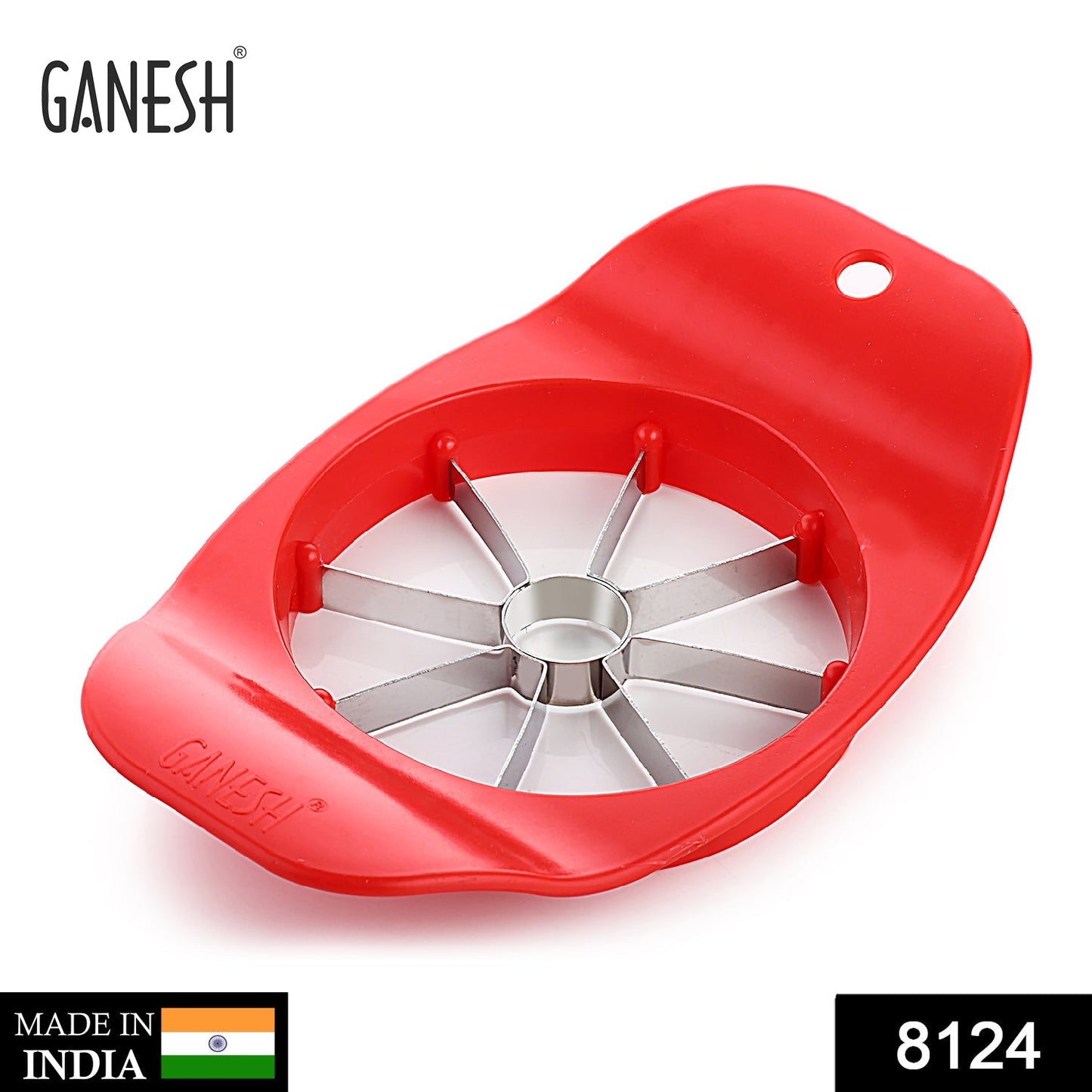 Ganesh Plastic & Stainless Steel Apple cutter (colors may vary) - Springkart 
