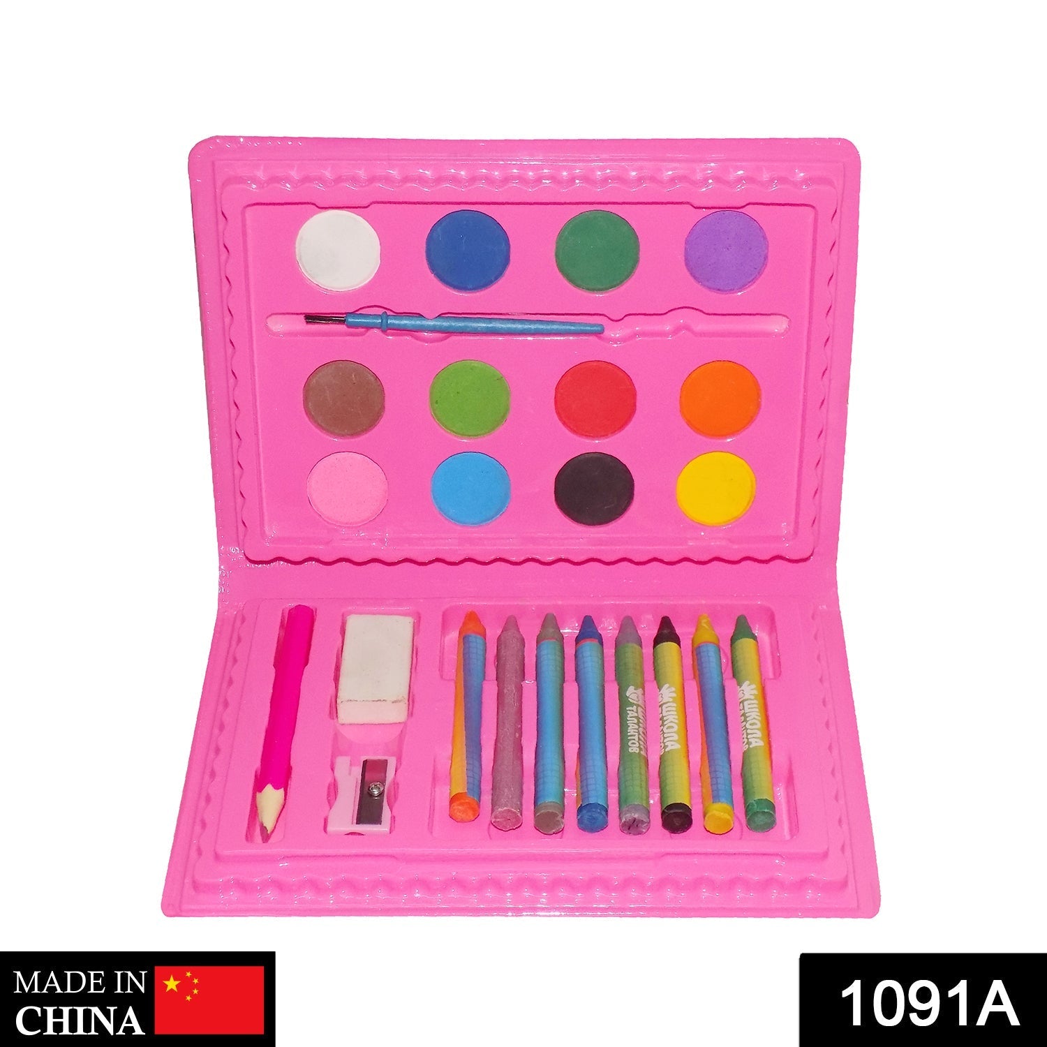 Coloring Combo Colors Box Color Pencil, Crayons, Water Color, Sketch Pens (Set of 24) - Springkart 