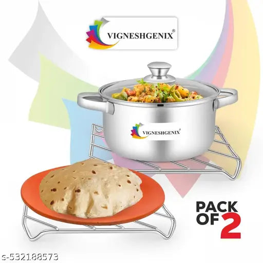 Stainless Steel Tavdi stand(2-pcs)  |Long-lasting Tavdi stand |Wire-frame Tavdi stand |adjustable tavdi stand