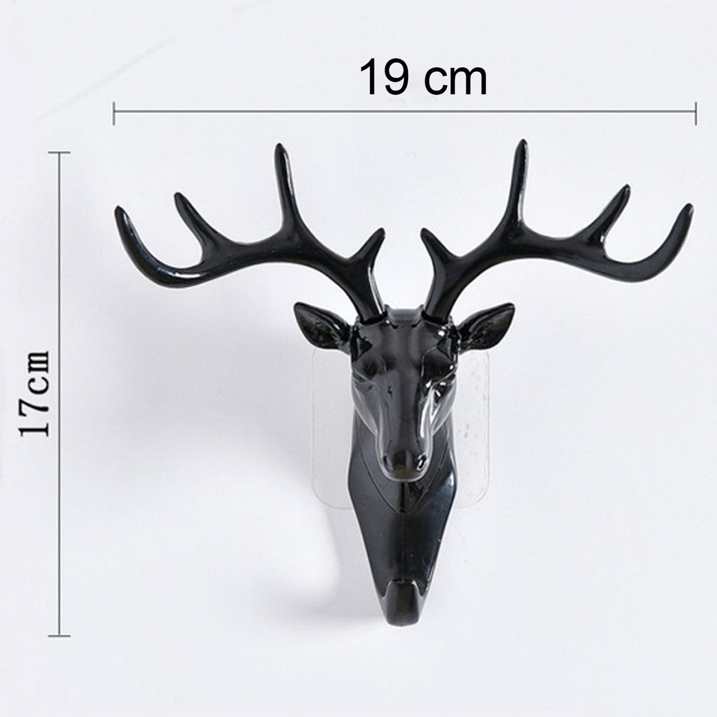 1743 Deer Head Self Adhesive Wall Door Hook Hanger - Springkart 