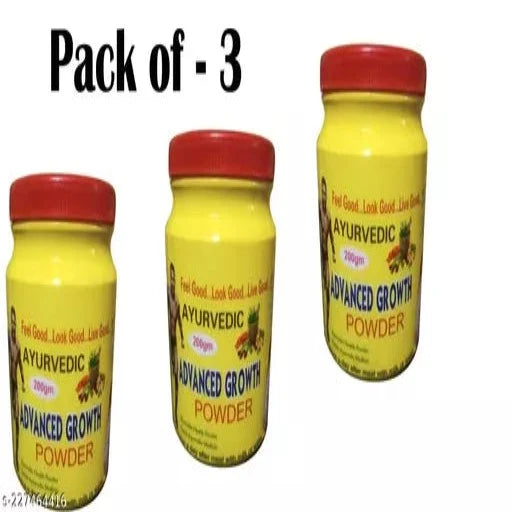 Ayurvedic Advanced Growth Powder Pack of - 3 - Springkart 