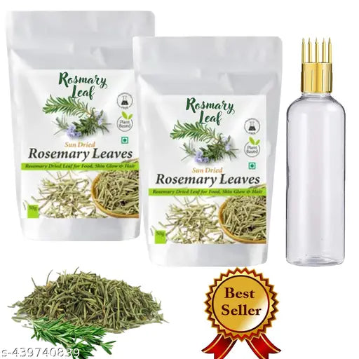 Rosemary Dried Leaves with Spray Bottle,for Hair Growth 50GM (pack of 2)