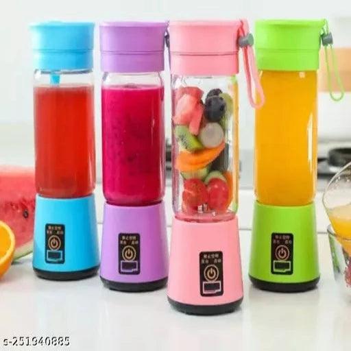 Multi Functional Mini Fruit Mixer Machine Portable Electric Juicer grinder Shaker Bottle Cup 380ML Personal Blender Smoothie Maker USB Rechargeable Fruit Extractor and Mixer for Home - Springkart 