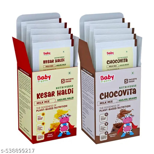 Nutriverse Chocovita Milk Mix and Kesar Haldi Milk Mix
