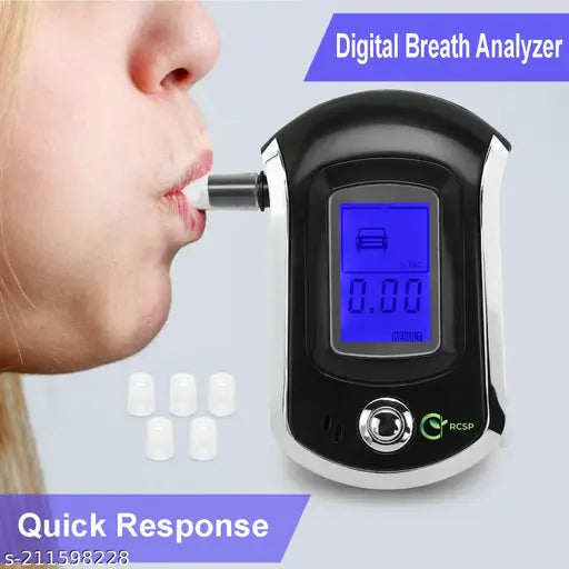 Alcohol Tester Breath Analyzer Digital ALC Smart Wine Tester LCD Display Smart MCU Control - Springkart 