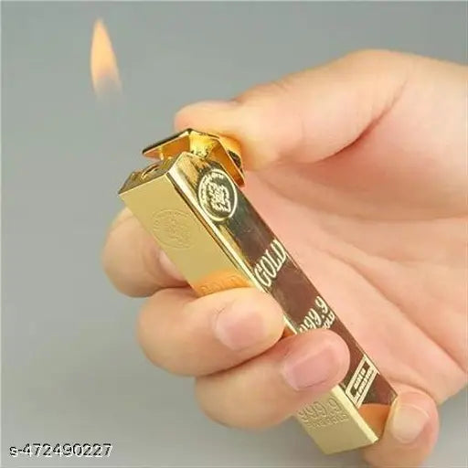 Golden Bar High Fire Flame Cigarette Pocket Lighter