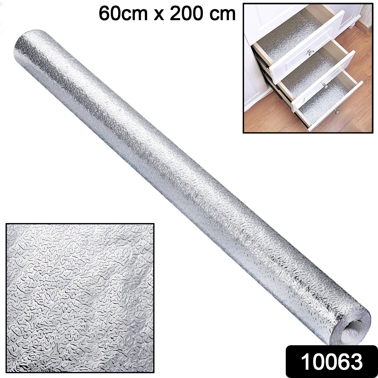 Self-adhesive Kitchen Back Splash Wallpaper Aluminum Foil Wall Paper (60200 Cm) - Springkart 