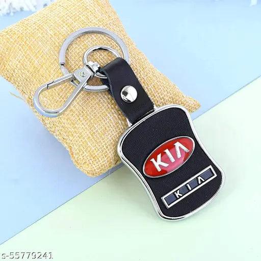 Alexus LEATHERITE BLACK Locking Key Chain - Springkart 