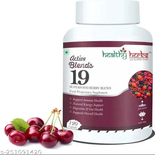 Active Blend 19 (SUPER BERRY BLEND) 120 Capsules - Support Overall Health - Natural Multivitamin - Springkart 