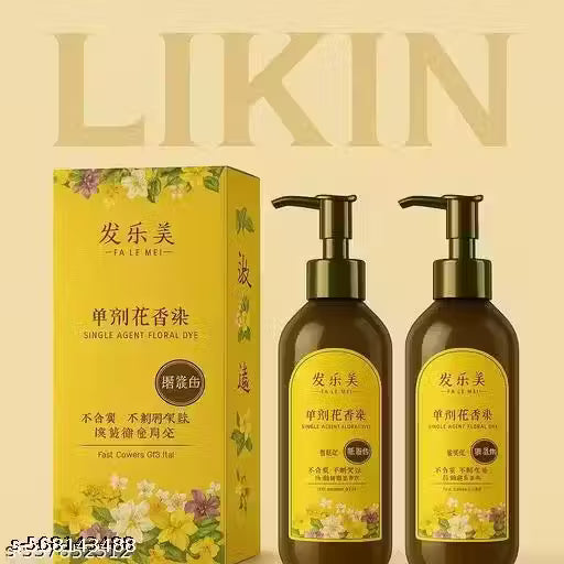 Hair dye shampoo for Women & Men All Hair Types Home Hair Solution 300ml Pack Of 2