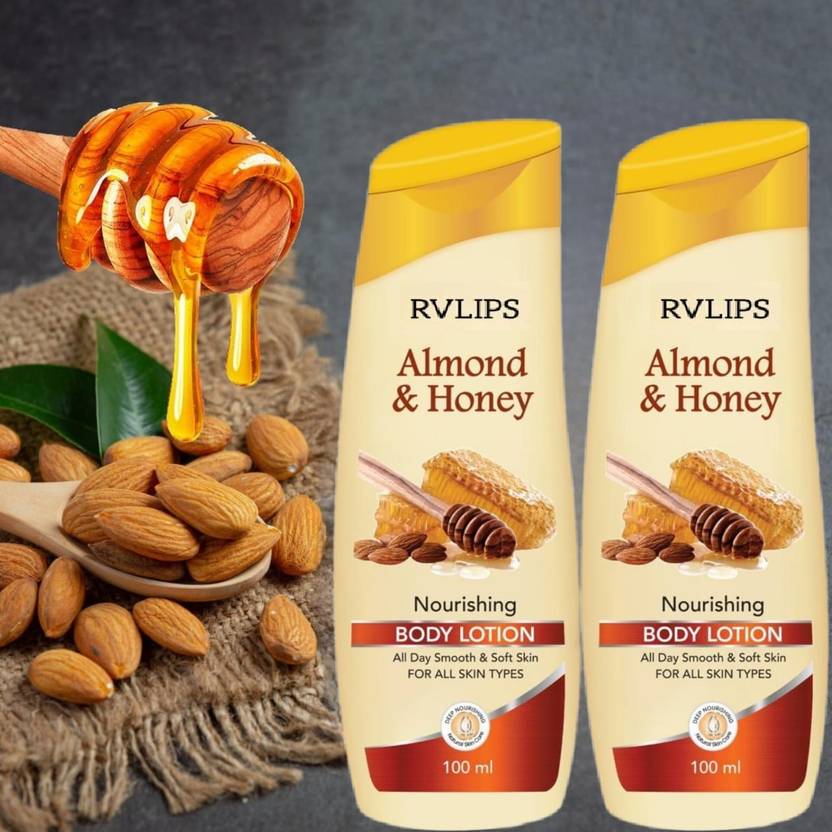 RVLIPS Body Lotion Combo of 3 100 ml Each For Men and Women Pack of 3 Honey lotion  (300 ml)
