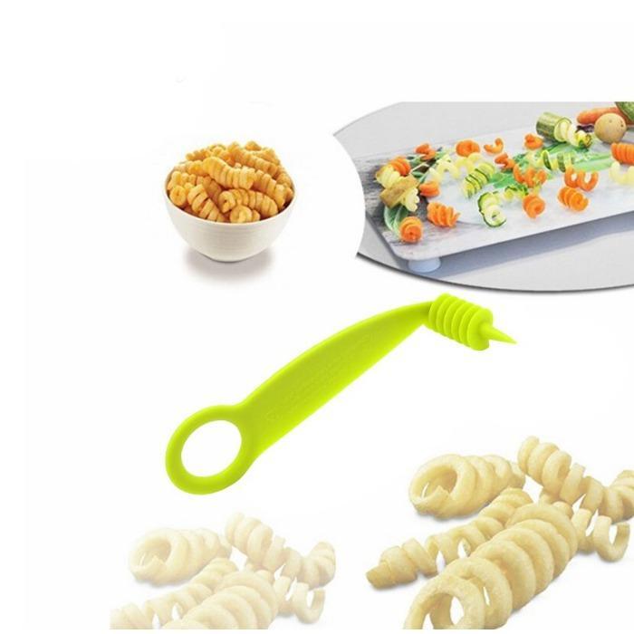 2013 Kitchen Plastic Vegetables Spiral Cutter Spiral Knife Spiral Screw Slicer - Springkart 