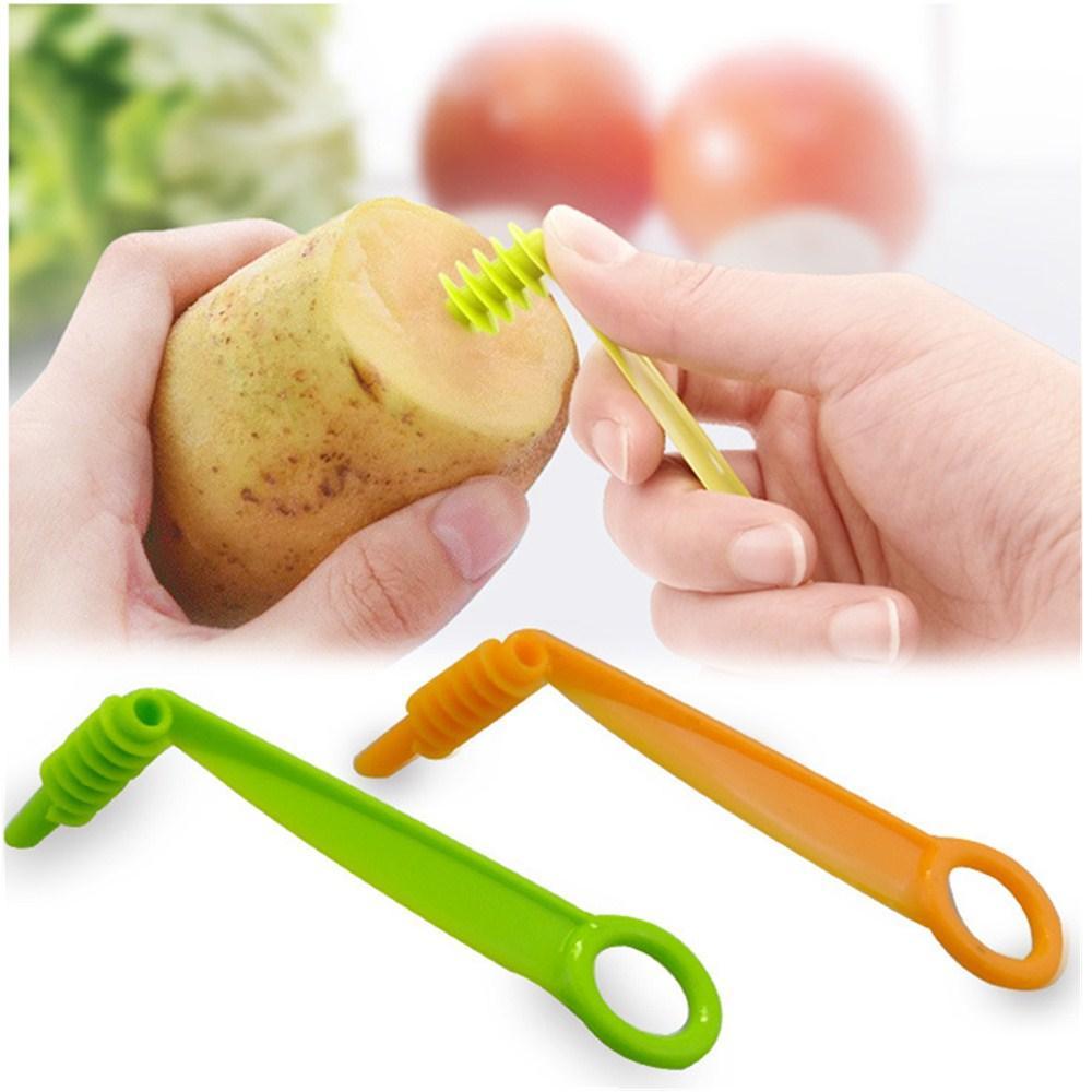 2013 Kitchen Plastic Vegetables Spiral Cutter Spiral Knife Spiral Screw Slicer - Springkart 