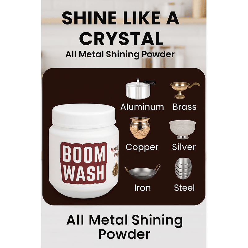 Boom Wash Metal Shining Powder (100 Gm)