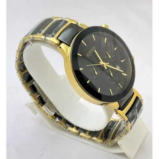 Rado Centrix Jublie Ceramic Chronometer Gold Mens 7A Copy Watch