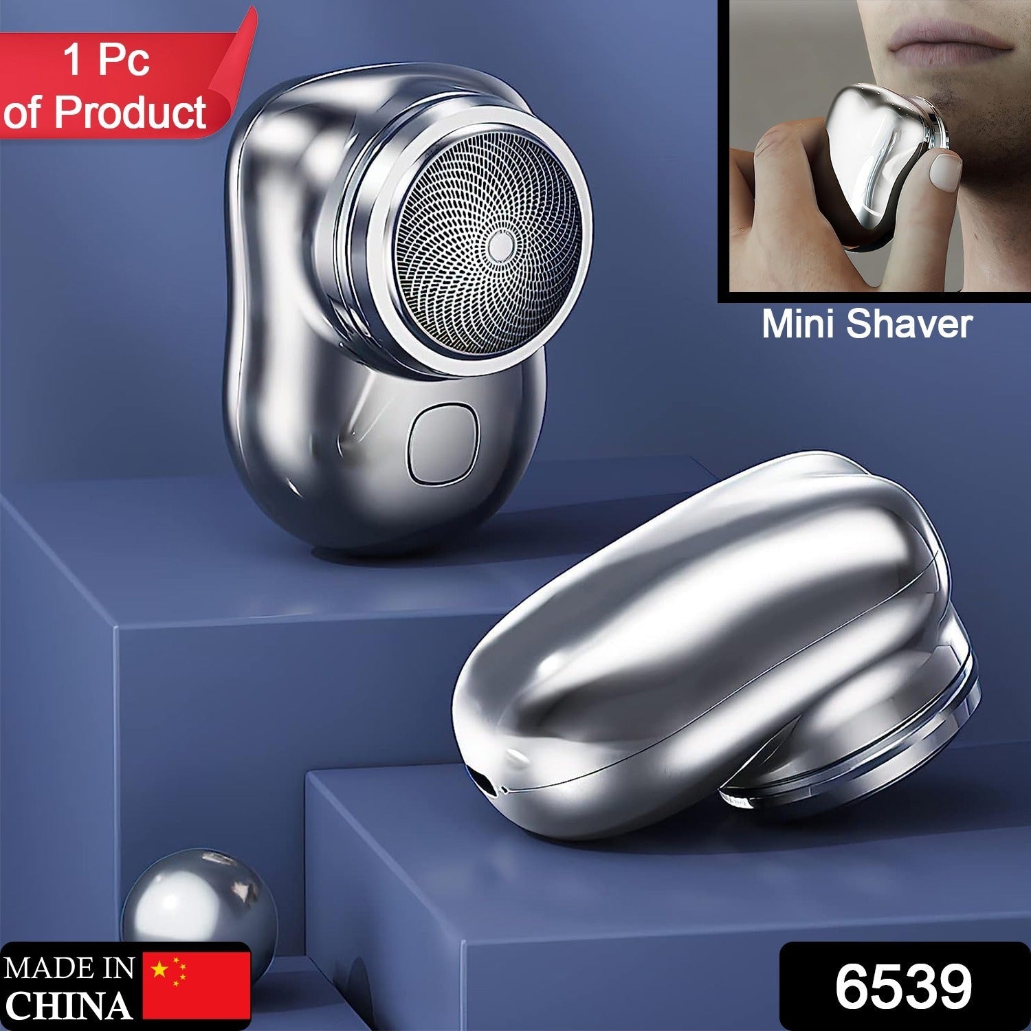 Mini Electric Shaver Portable | Pocket fashion | Rechargeable | Wireless Beard, Hair Razor for Men and Women | Home, Travel, Gift | - Springkart 