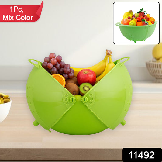 Apex Smart Basket 3in1 Multiuse Fruit And Vegetable Bowl (1 Pc Mix Color) - Springkart 