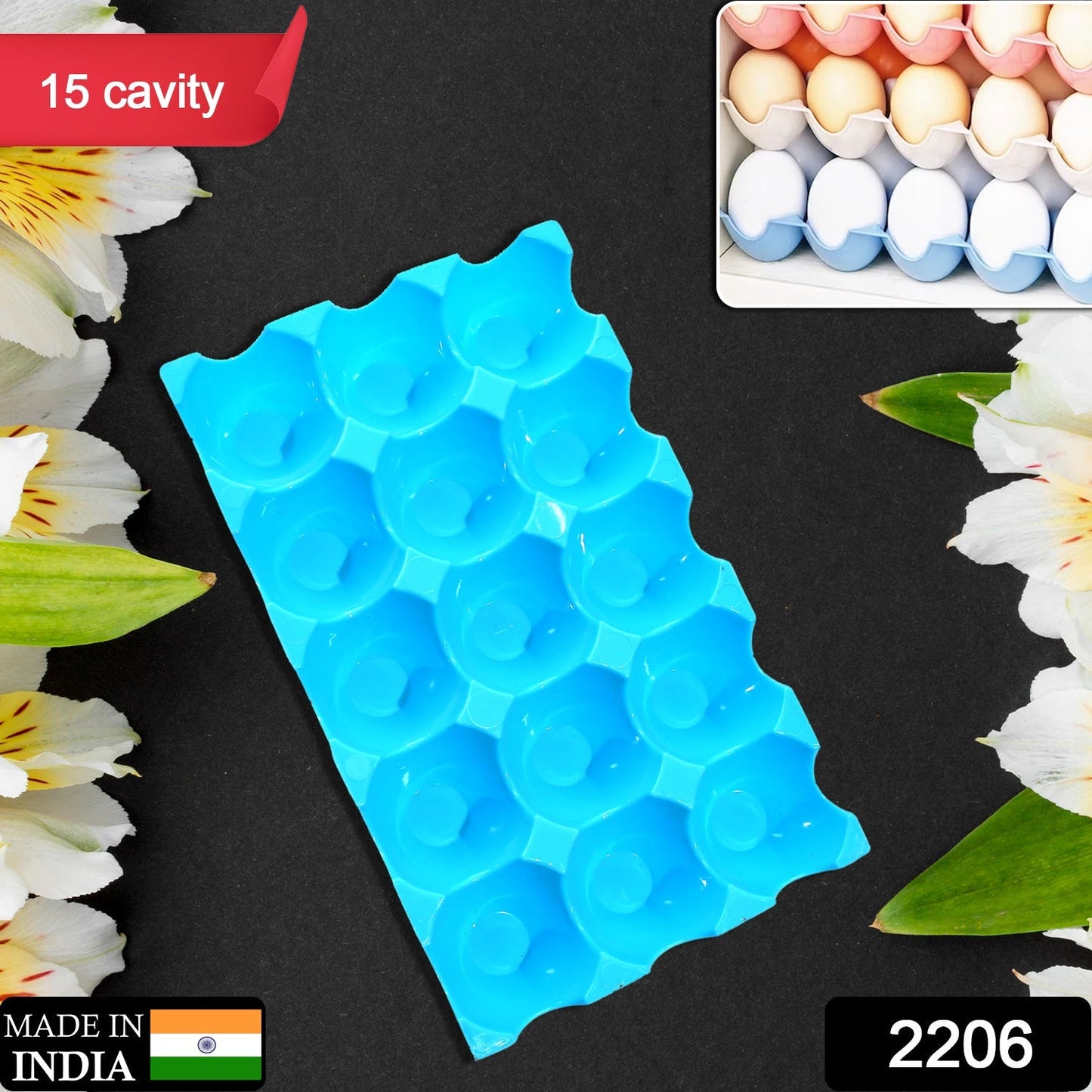 Egg Trays for Storage with 15 Eggs Holder - Springkart 
