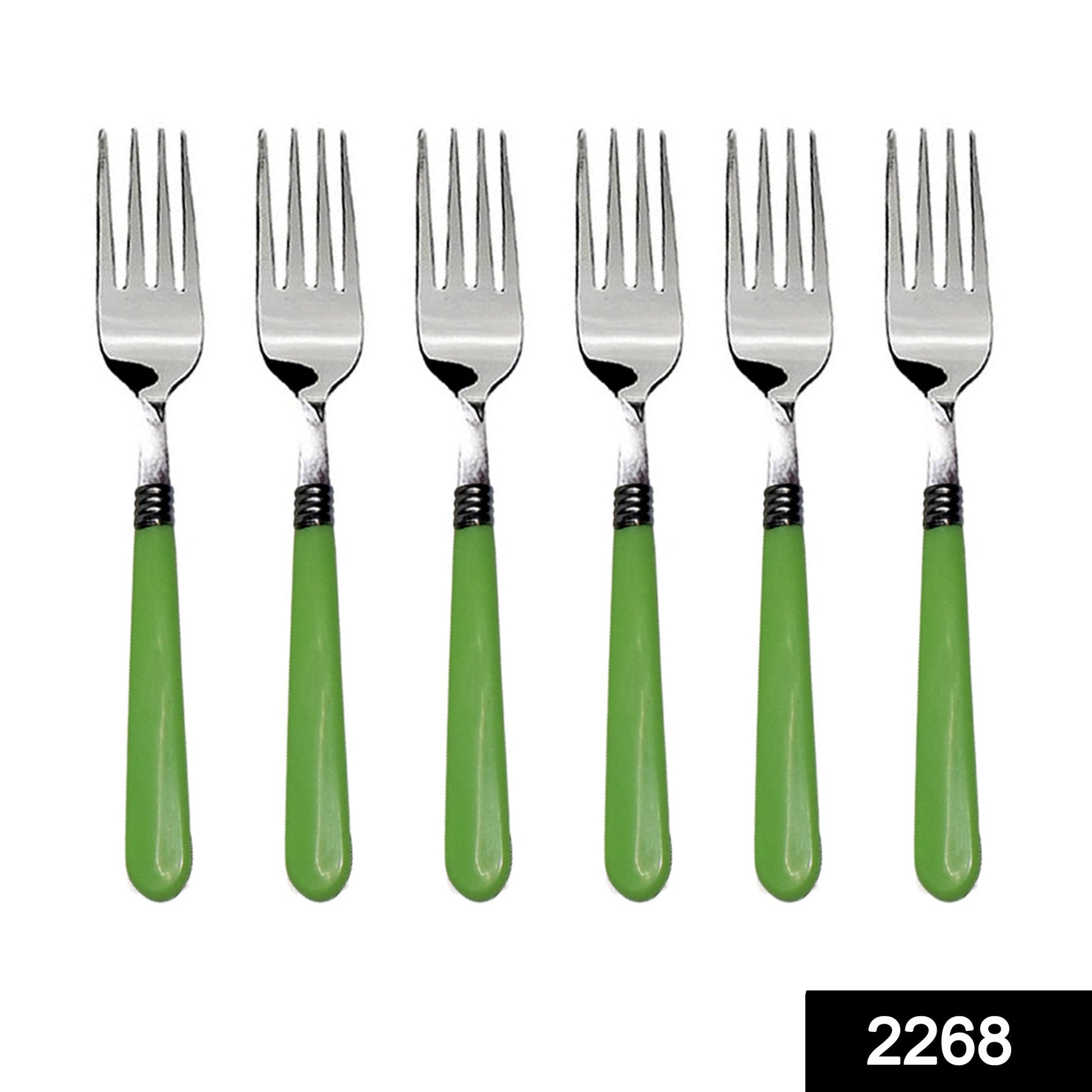 Stainless Steel Forks with Comfortable Grip Dining Fork Set of 6 Pcs - Springkart 
